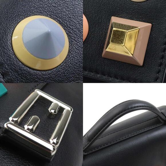 FENDI Black Leather Shoulder Bag - Picture 4 of 5